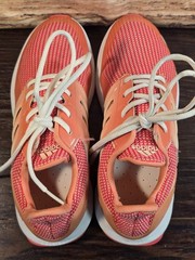 ADIDAS Cloudfoam RapidRun Pink Sneakers Kids Girls Sz 5(AH2391) No Box Pre-owned