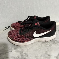 Nike Flex Contact Black Red Athletic Shoes Sneakers Youth 3.5 Y