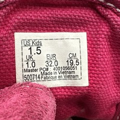 Vans Old Skool Rainbow Logo Pink Suede & Canvas Kids Shoes Size 1.5