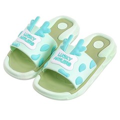 Lucky Antlers Mint Green Foam Slide Sandals Kids Size 26-27(2-3.5y/o)