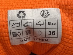 UBFEN Size EU36/US4 Orange Lightweight Breathable Athletic Sneakers P130