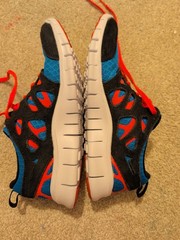 Nike Free Run RN 2 GS Black Multi DX1788-001 Running Shoes Sz 5Y