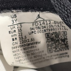 Jordan High og midnight blue Sneaker Kids US 3Y