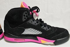 Nike Air Jordan 5 Floridian Black 2013 Retro GS 440892-067 sz 5.5Y Woman’s 7
