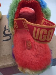 Size 6 – UGG K FLUFF YEAH SLIDE CALI COLLAGE K / 1119840K Kids Sandal