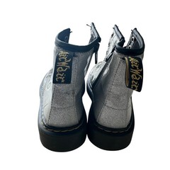 Dr. Martens 1460 Glitter J Silver Sparkle Combat Boots Kids US 12 AW004