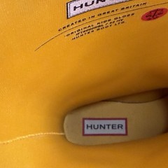 Hunter Tall High Gloss Yellow Rain Boots Kids UK 1 US 2B/3G EU 33