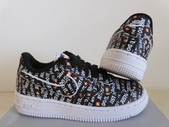 Nike Air Force 1 LV8 (Ps) Just Do It Logo Black-Orange Sz 12c [AT2976-001]