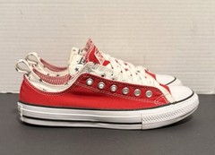 Converse CTAS Double Upper OX (Junior Size 5) Low Red/White/Blue Stars