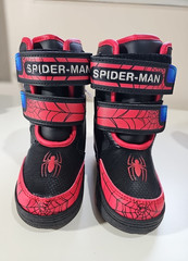 Marvel Spider-Man Kids Boots Size 8 Red, Blue, Black NWT
