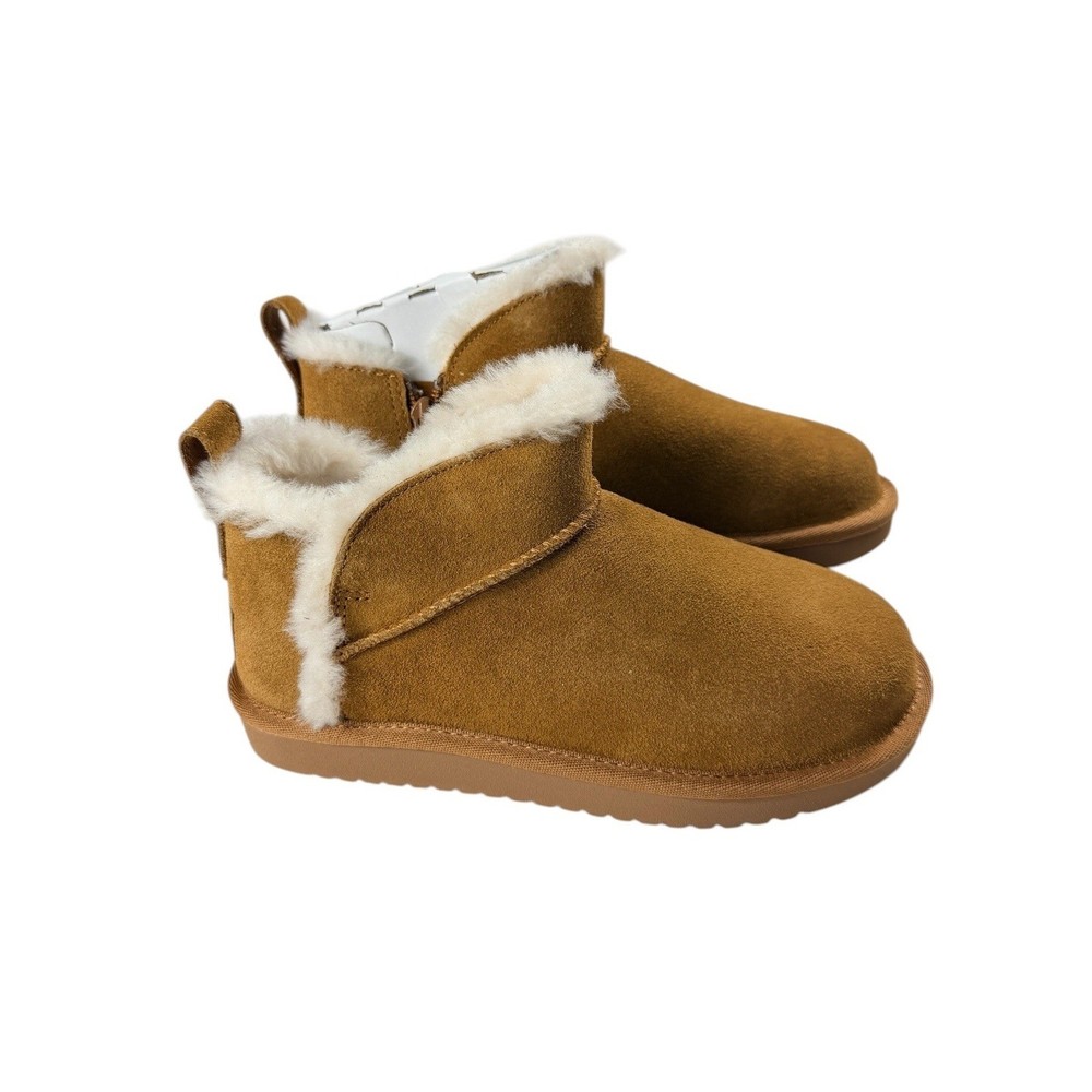 Koolaburra by UGG Koola Ultra Mini Chestnut Suede Boots Size 1 Kids 1167971K NEW