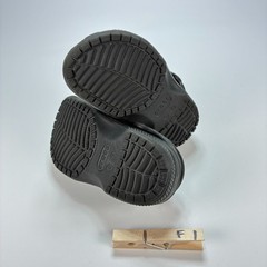 Crocs Classic Clog Iconic Black Slip On Comfort Sandals Lightweight Kids Size C7