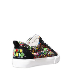 Super Mario Bros Sneakers Canvas Shoes Size 4 Boys Multicolor