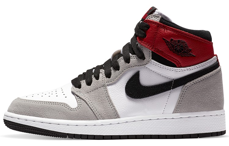 Jordan 1 Retro High Light Smoke Grey GS Kids 575441-126 New Authentic