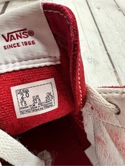 Vans off the wall Red High-Top Graphic Sk8-Hi Sneakers kids 2 unisex skater