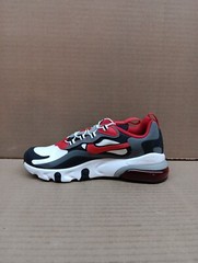 Nike Air Max 270 Rt(ps) Style Bq0102, Grey/red/black, Sz 3