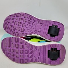 Heelys Force Skate Yth Sz 6, Wmn 7, Pink Blue Green Black HE100881 Sneaker Shoes