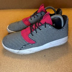 Jordan Eclipse Black White Pink Woven Kids Sneakers 724356-017 Size 8Y