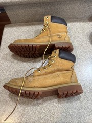 Timberland Boots Size 5M Brown Leather Waterproof Wheat Hiking 12909