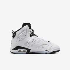 Air Jordan 6 Retro ‘Reverse Oreo’ White Sneakers, Size 6.5Y / 8W BNIB 384665-112