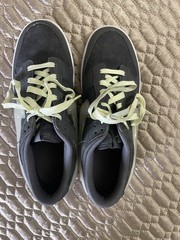 Nike Dunk low yth 7, “Halloween Glow in the Dark” athletic shoes. gray leather