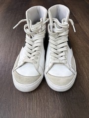 Nike Blazer Mid 77 GS Size 6.5Y White Black Used DA4086-100