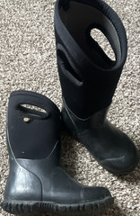Bogs K York Solid Kids Rain Boots Black US 11 EU 27 Pull-On MPN 72601-001