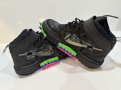 Nike Air Force 1 Mid Off-White Black Pink Green Spikes Youth Size 4.5