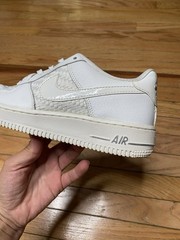 NIKE AIR FORCE 1 LV8 (GS) SUMMIT WHITE-CHR US 6.5Y WOMENS SNEAKERS 820438-105