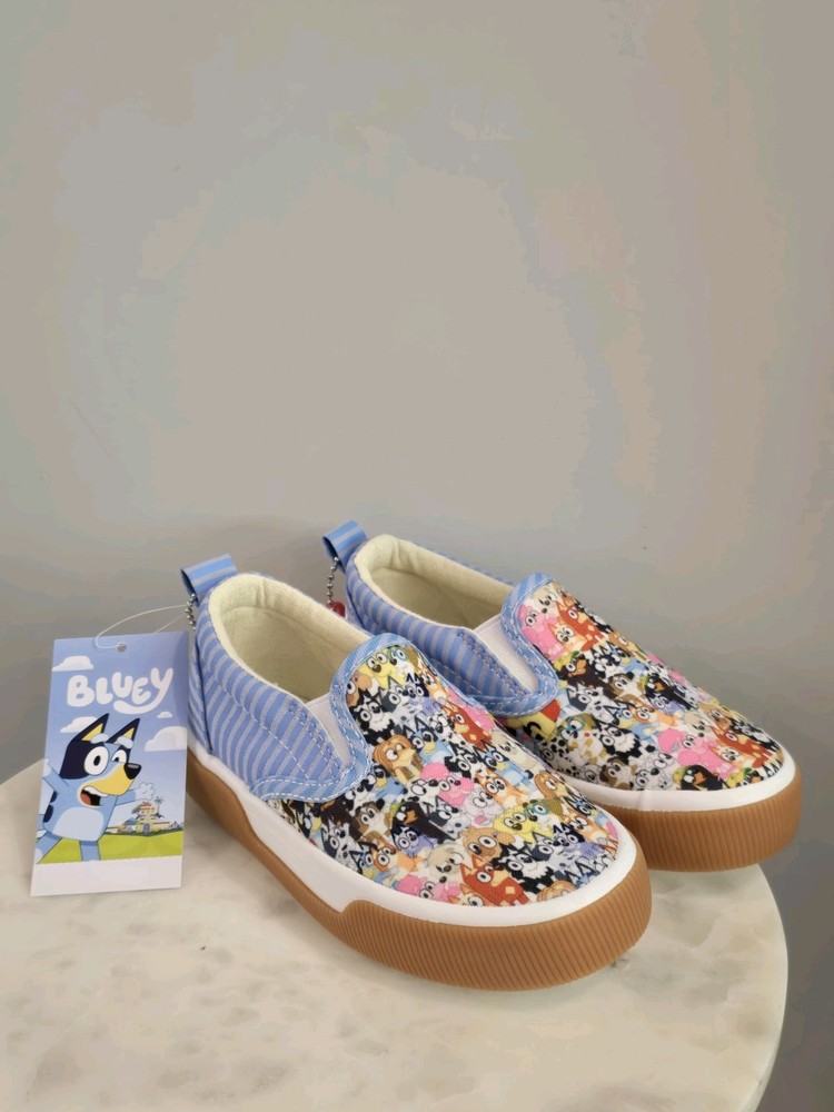 Bluey Multicolor Design Unisex Shoes Size 9 New Casual Kids Footwear