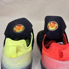 Nike LeBron XVIII 18 Black Crimson Volt Shoes Green Orange CW2760-009 Size 7Y