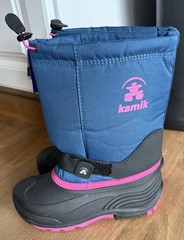 Waterproof Boots Size „Big Kid 5“ Insulated Kid Boots Blue With Pink Trim NWT