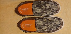 SPERRY Top Sider Salty Washable CAMO Shoes Youth size 5 Ladies Sz 7-7.5