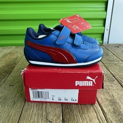 New In Box Puma Speed Light Up Power V Inf 7 C Blue Red Strap Laceless 362696 06