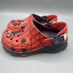 Marvel Crocs Kids Marvel Spider-Man Clogs Red Black Jibbitz Charms Youth Size 1