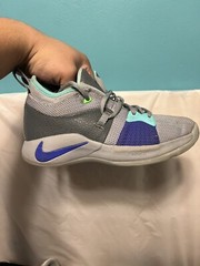 Nike PG 2 Platinum Blue PlayStation shoes Kids Size 3.5Y Paul George 943820 002