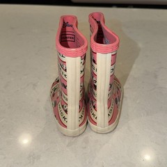 Hunter x Disney Mickey Mouse Rain Boots UK 8 US 10G Pink Wellies