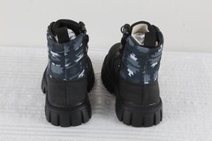 Fabkids Lace Up Boots Printed Nylon Piecing Size 8 Montana Geo Print NWOB