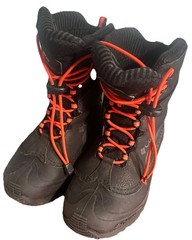 Columbia Youth Boys Bugaboot Plus IV 200g Snow Boots Sz 4 black orange toggle