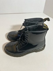 Dr. Martens Docs 1460 J Combat Boots SIZE M4 L5 EU36 Black Leather Side Zip