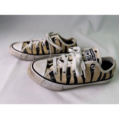 Converse Chuck Taylor All Star Low Zebra Animal Print Little Kids Shoes Sz 13.5