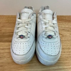 Reebok x NFL Baltimore Ravens White Purple Vintage Shoes Sneakers Youth Size 3.5