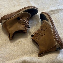 Sorel Kids Duck Boots Size 2 Waterproof Leather Rubber Toe Winter Snow Boots