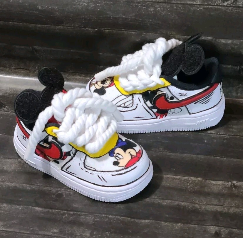 Custom Mickey Mouse Sneakers | Birthday gift | Kids Custom Shoes