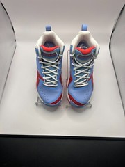 Moolah Kids Press Break high top kicks white, blue, red Y 5.5