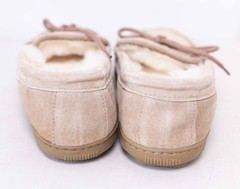 Old Friend Juniors 5 Moccasin Slipper Leather Sheepskin Terry Cloth Lined J5