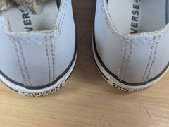Converse Chuck Taylor All Star Low Top Gray Silver Glitter Youth Size 3 EU 35