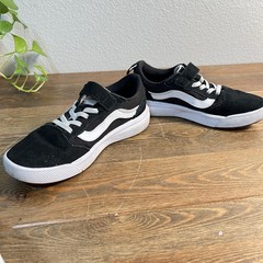 Vans Old Skool Shoe Black/White Kids 721356 SIZE 3