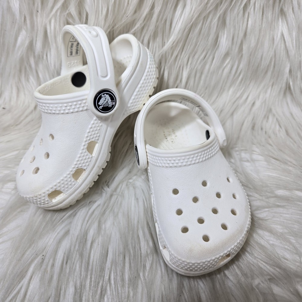 Crocs Classic Clogs Children Toddler Size C 5 White