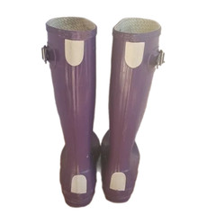 Hunter Rain Boots Kids Waterproof Tall Boots Pull On Girl Boots Gloss Purple 6
